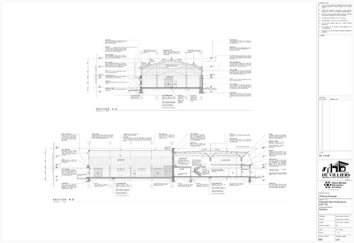 Section A-A &amp; Section B-B